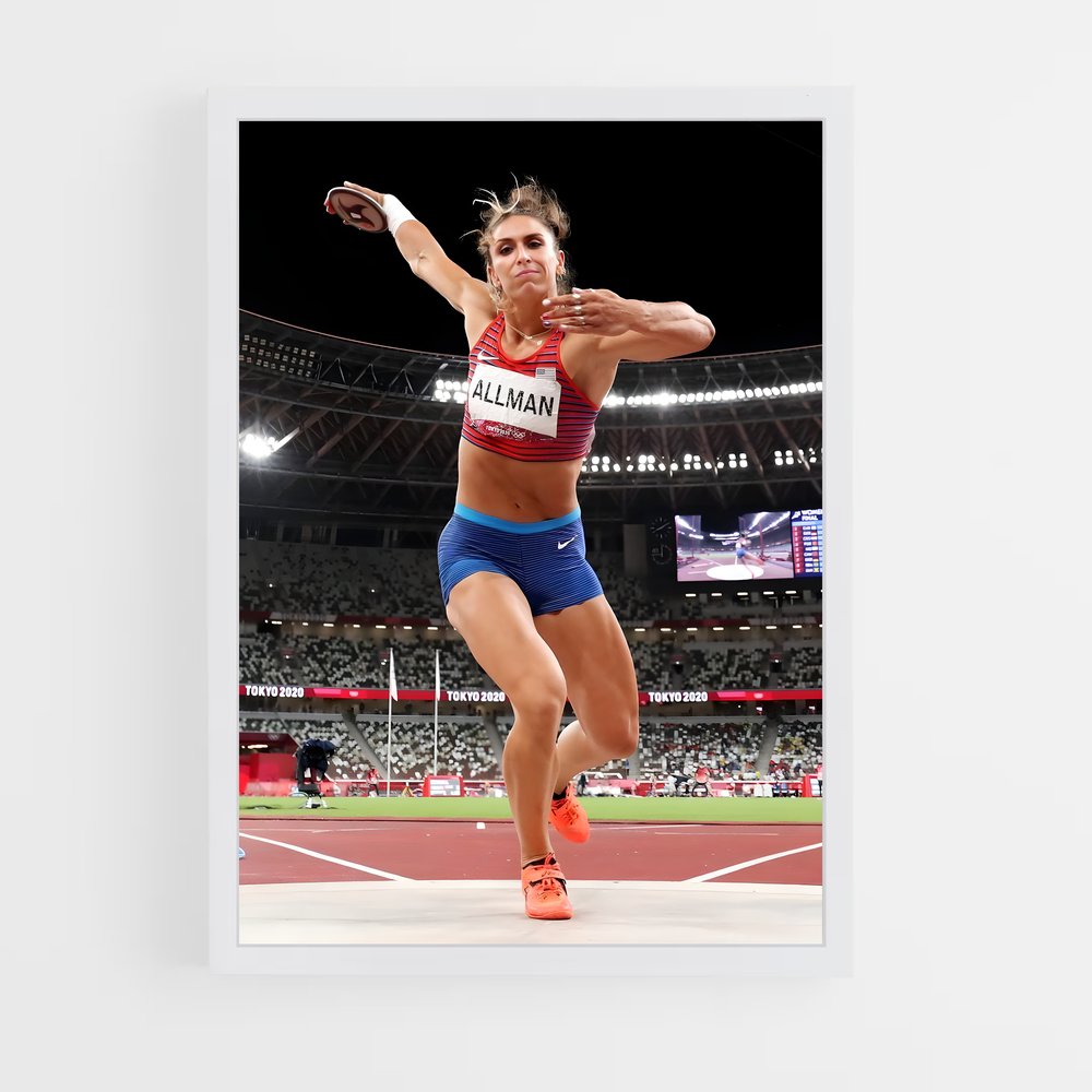 Poster Valarie allman – affiche Athlétisme (vue 3)